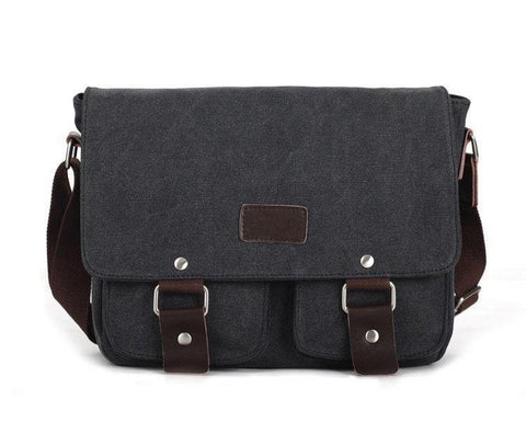 Artisanal Bags Dark Slate Gray Canvas Messenger Bag - Multiple Colors