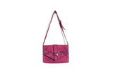Artisanal Bags Medium Violet Red Leather Foldover Bag - Multiple Colors