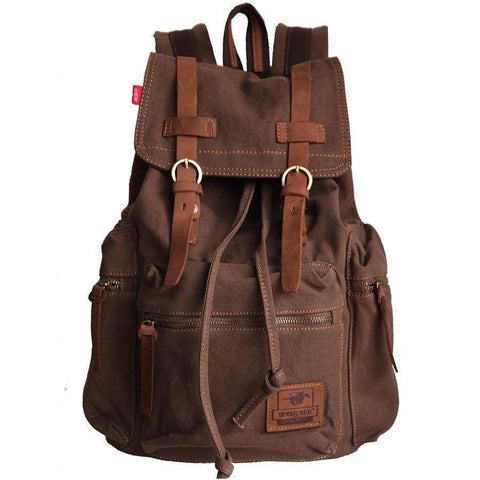 Artisanal Bags Saddle Brown Canvas Backpack - Multiple Colors