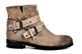 Bootland Boots Copy of Low Beige Biker Boots